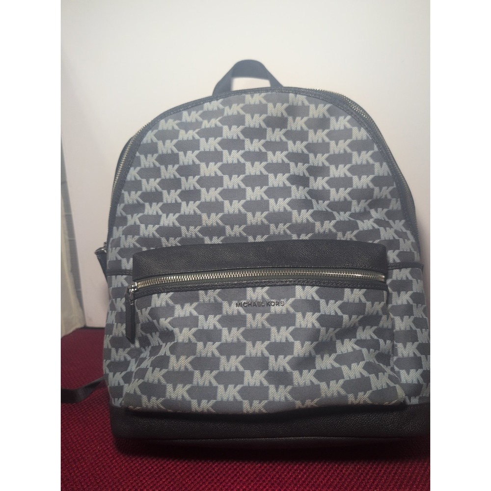 Michael Kors Cooper Admiral Blue Large Backpack MK Logo